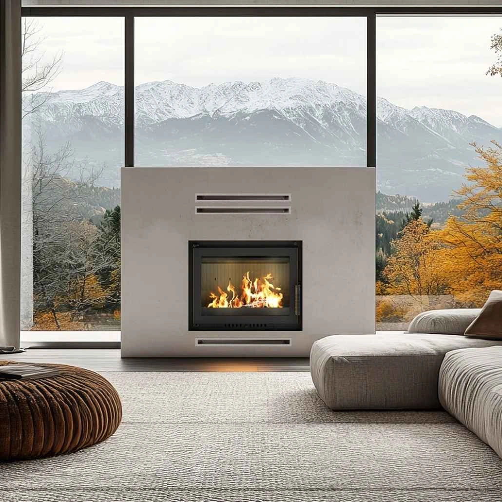 Focar fonta Bergen 8-11kW - 81% + combustie dubla