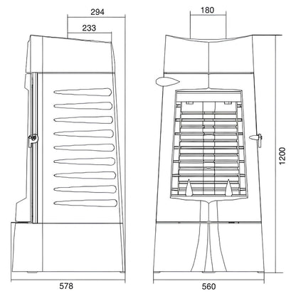 Soba fonta Chamane 10-15kW, 160 kg