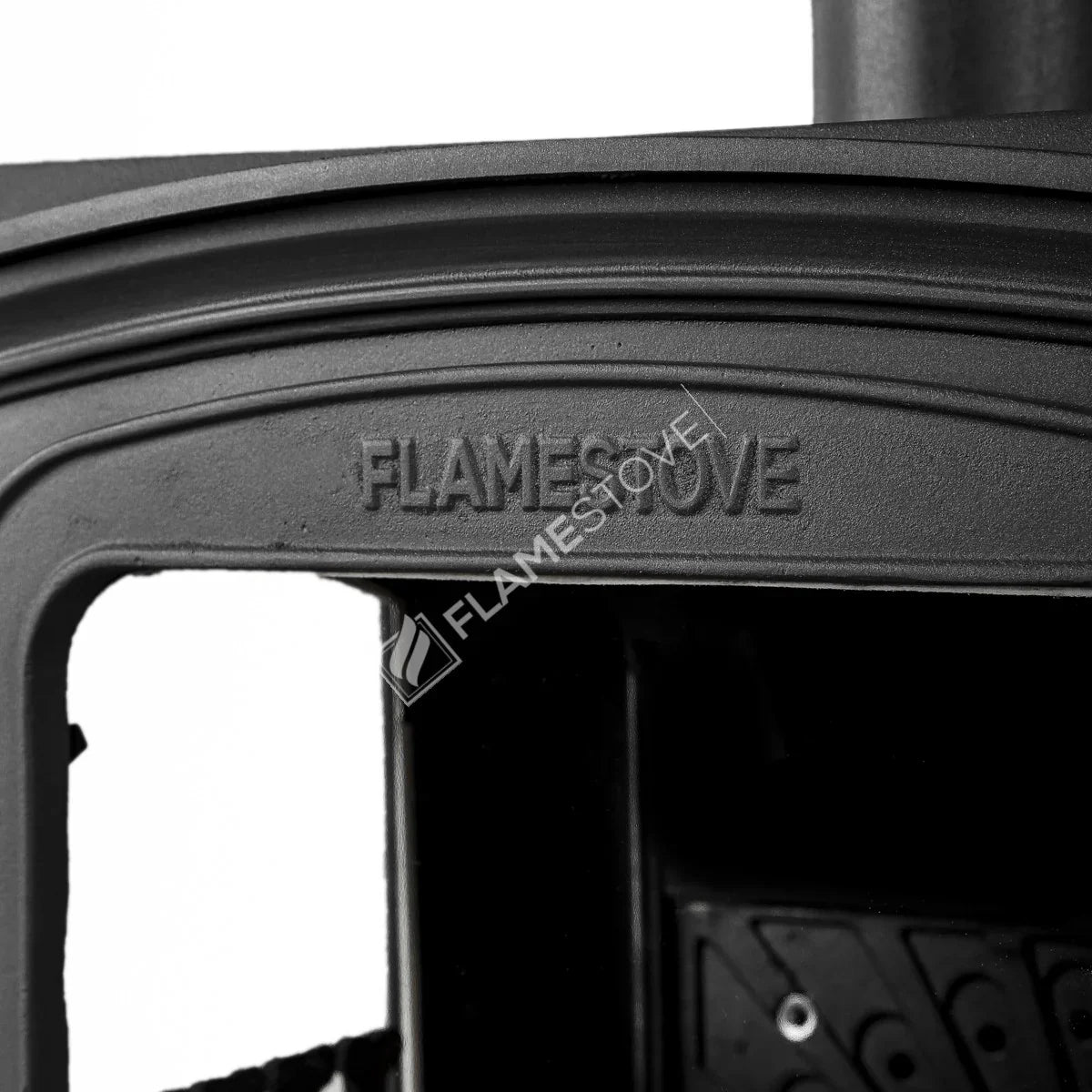 Șemineu din Fontă Premium Flame Stove Altara Lux - Dublă Ardere, Clasă Energetică A, Compartiment Lemne
