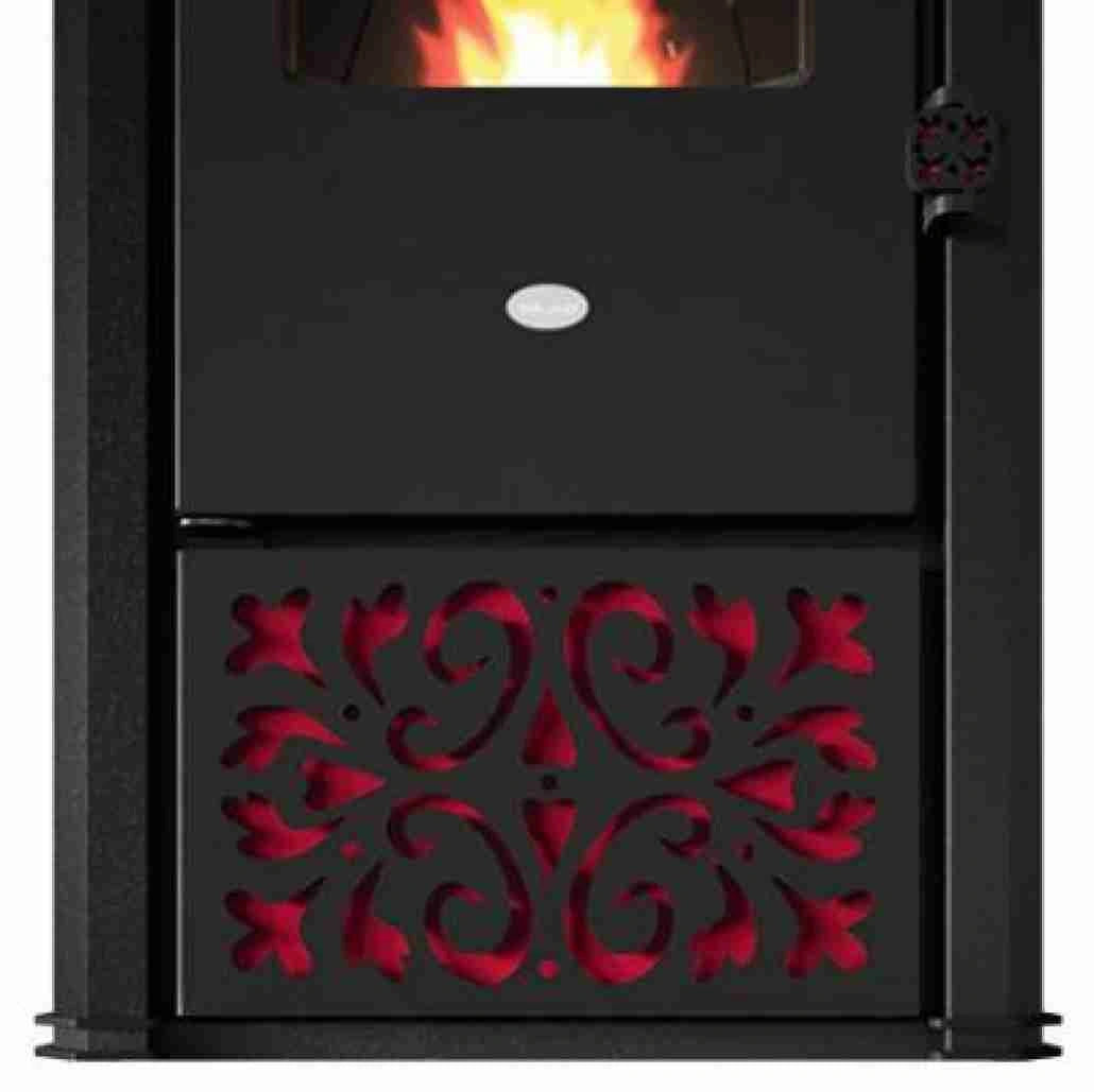 SOBA PELETI 4-15.4 KW - GEMMA ROSSO - 2 Ventilatoare
