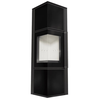 Soba Tora M 8-11kW - Panou negru de sticla