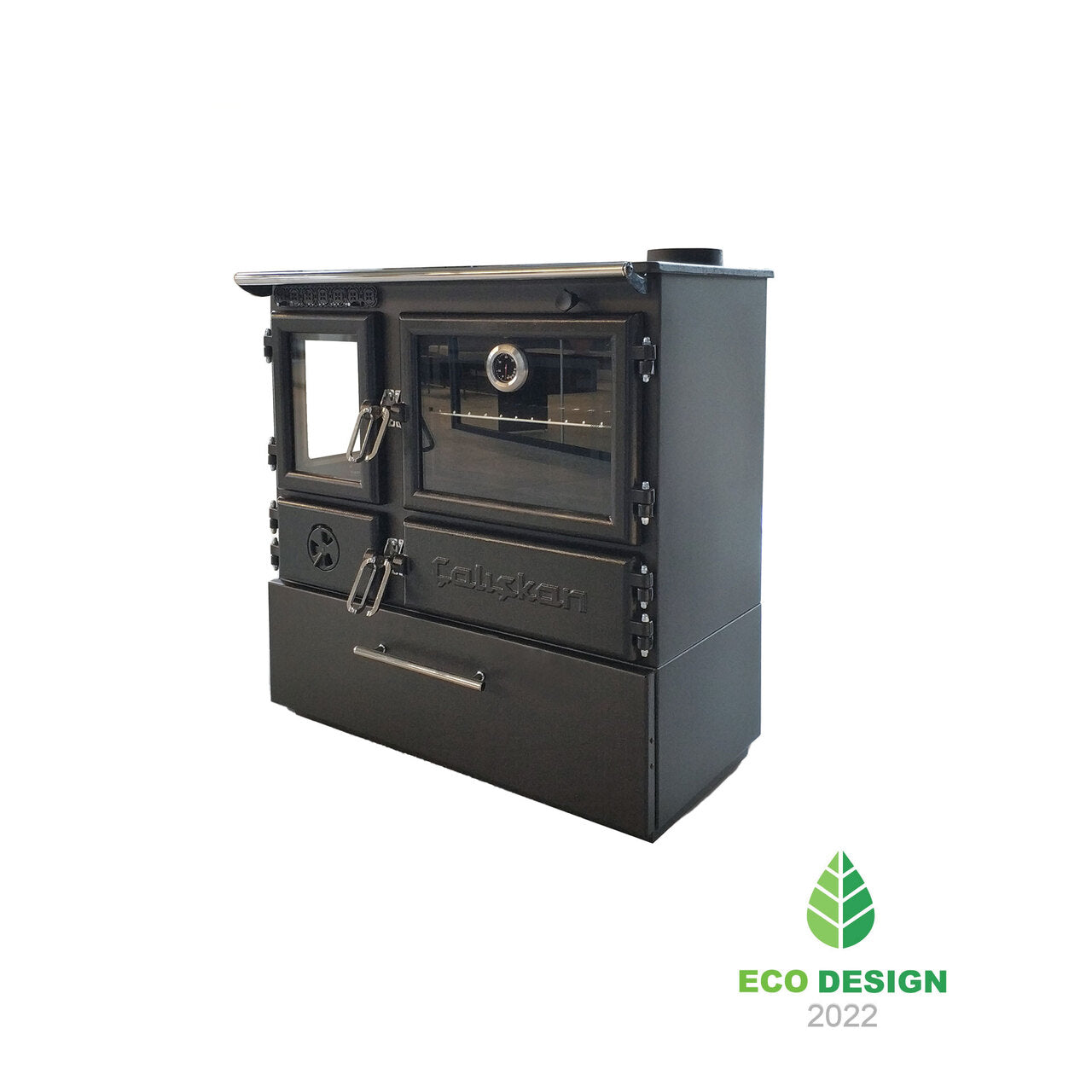 214-3D BOX Gourmet Brick Cookstove cu Cuptor Dublu și Design Elegant