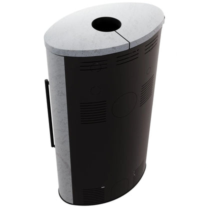 Soba Bjorn High 7kW ceramica Gray Satin cu capac ceramic