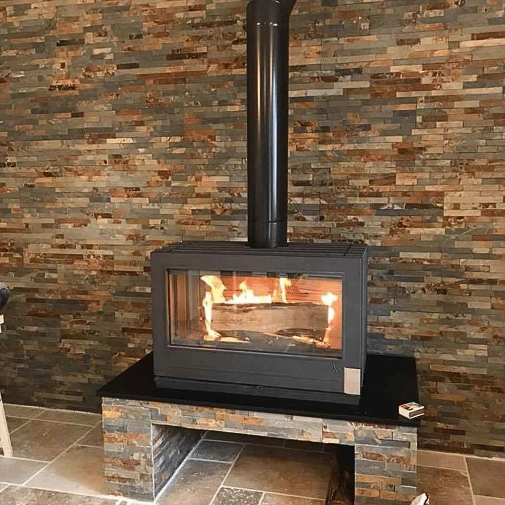 Soba fonta Preston 12-18kW, 179 kg, latime 91 cm