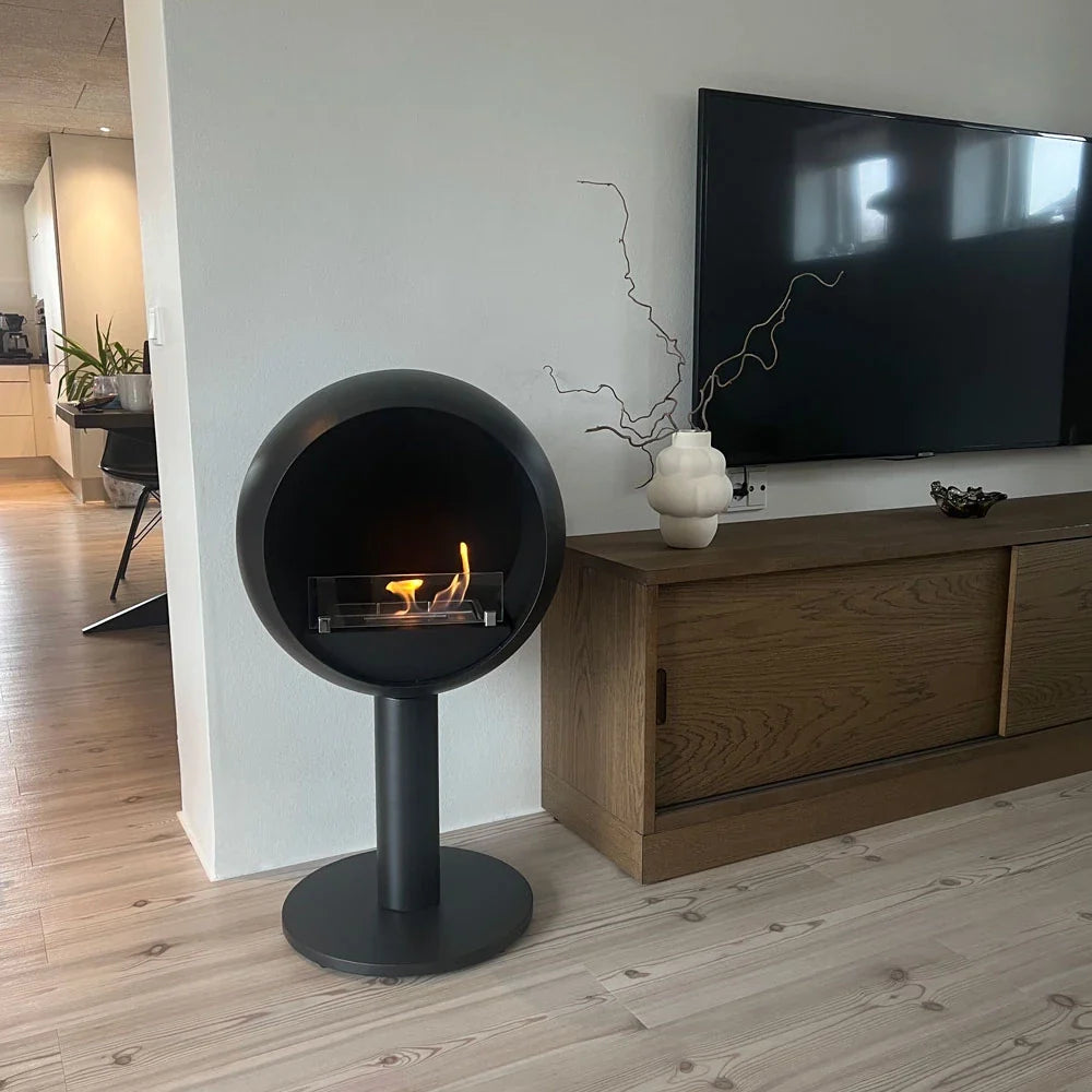 Șemineu Freestanding pe Bioetanol ScandiFlames Edmonton - Căldură Elegantă și Mobilă