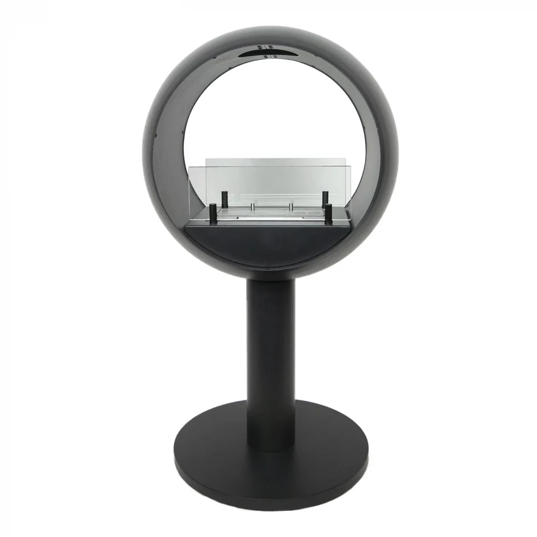 Șemineu Freestanding Edmonton cu Două Fețe - Vederi Spectaculoase ale Flăcărilor