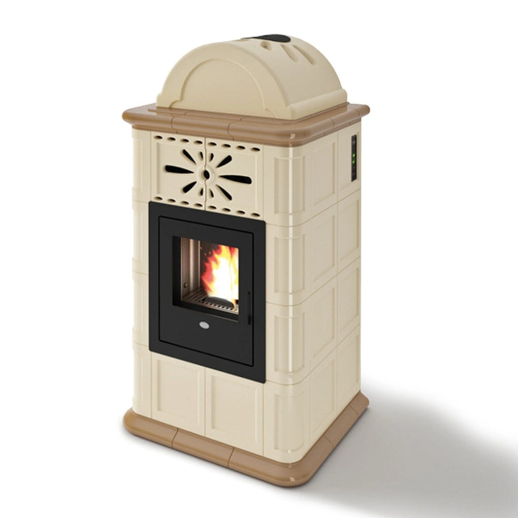 Soba pe peleti Rosy 5-13.8 kw Maro - cahle teracota