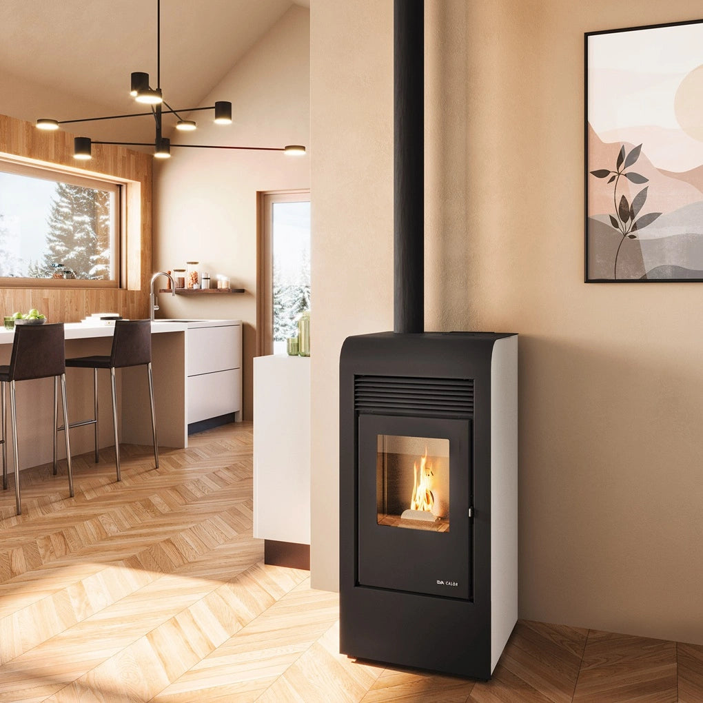SOBA PE PELETI RITA 2.5-9.5 KW - ALB