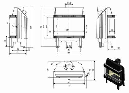 BK120 Sticla Stanga + Dreapta