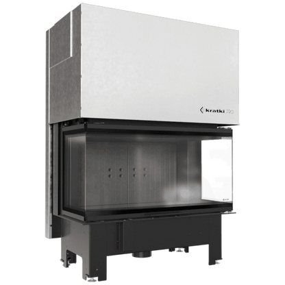 Focar semineu nbc 100 36 trei laturi deschidere verticala samota neagra