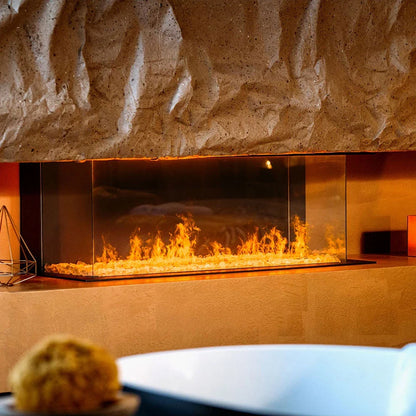 e-Matrix Linear 1050-400 III - Șemineu Electric cu Vapori de Apă, 3 Fețe, Control Inteligent