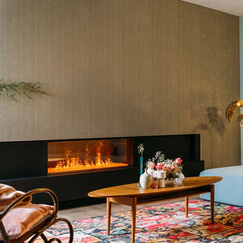 e-Matrix Linear 1300-400 I - Șemineu Electric cu Aburi de Apă, Design Lățime Îngustă