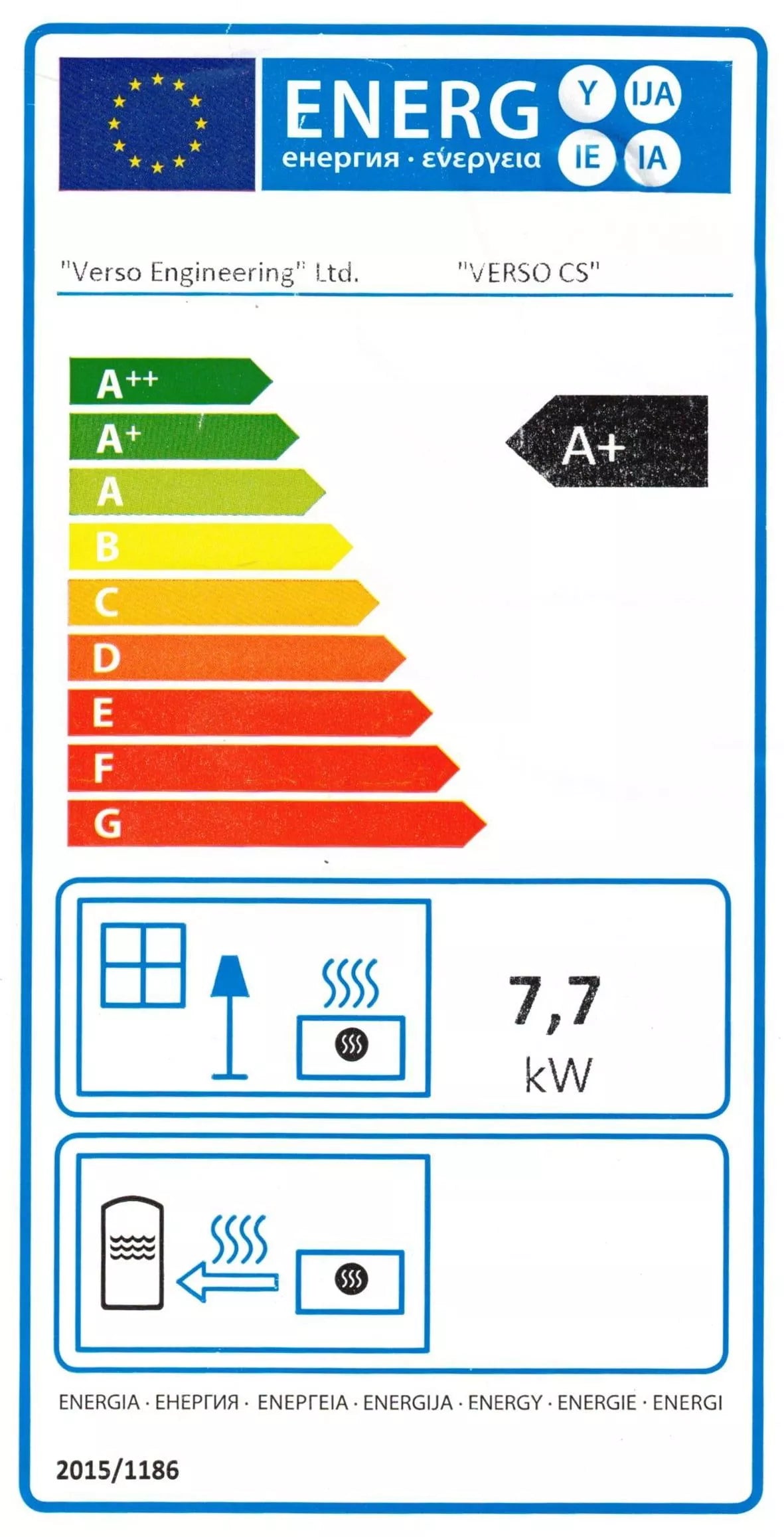 Sobă de gătit pe lemne Verso CS Ceramic – 7,7 kW