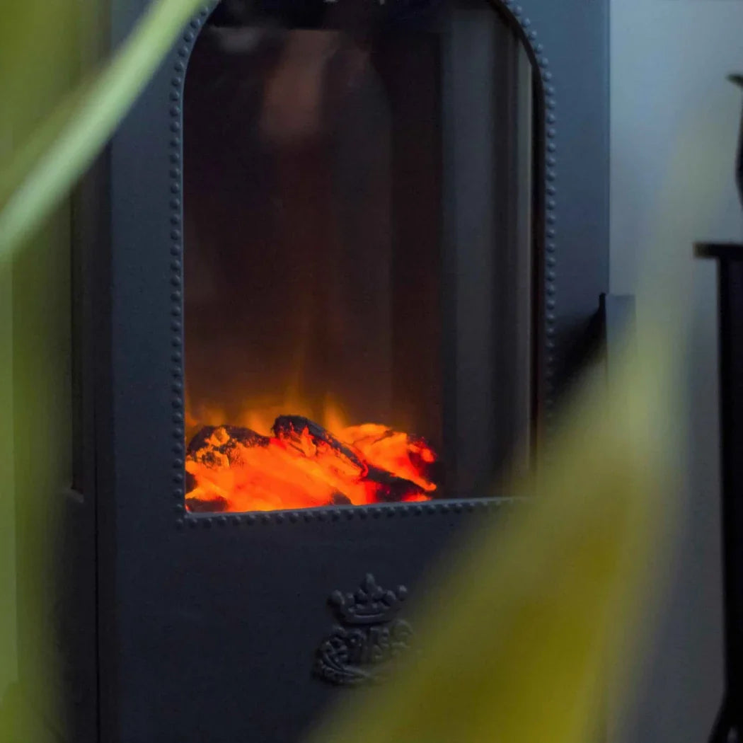 Șemineu Electric Victoria din Fontă - Design Suedez Clasic