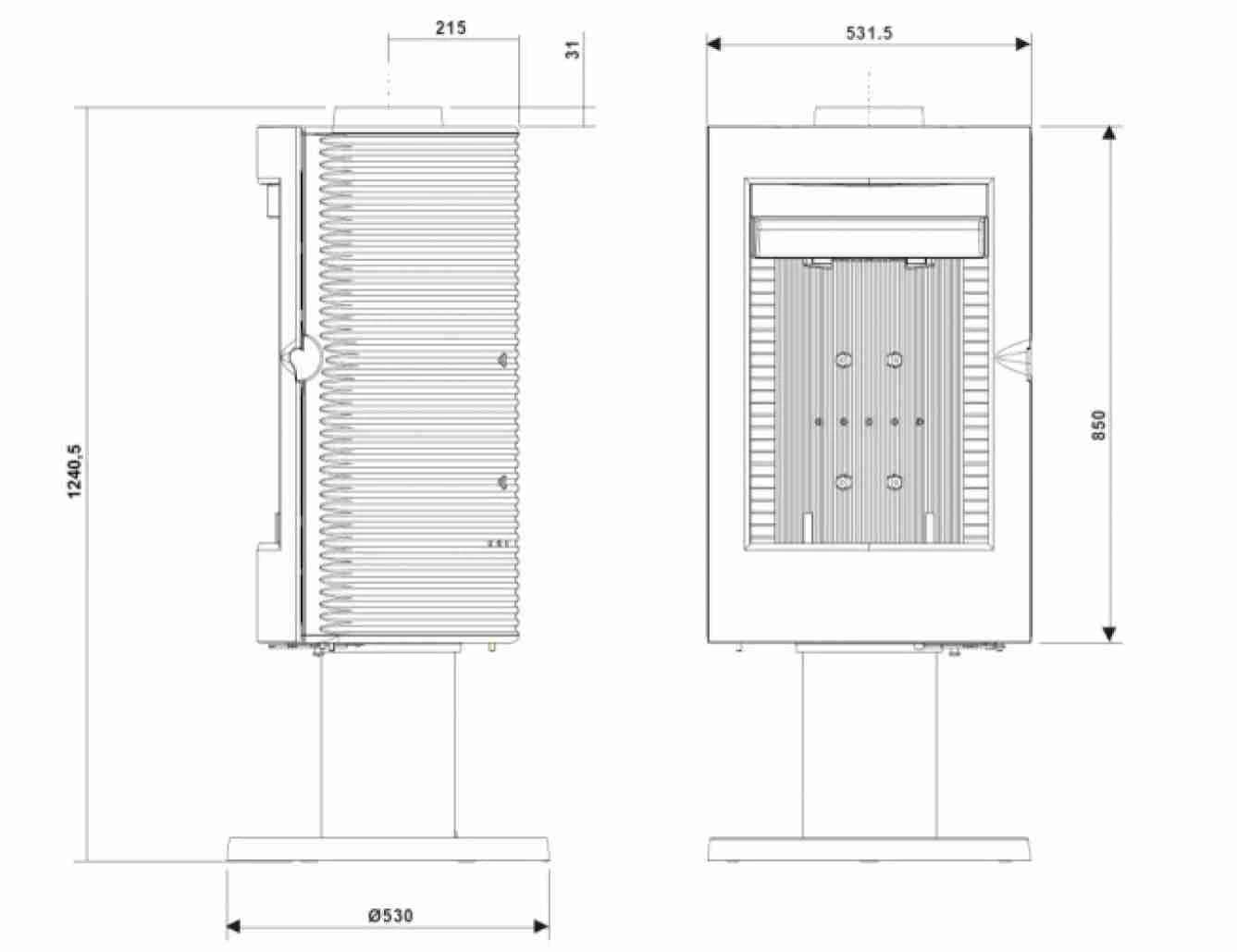 Soba fonta - rotativa Pharos 12-18kW