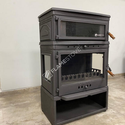 Soba Retro Lux FS-045YKST - Eficiență Înaltă pentru Lemn și Cărbune, Design Elegant