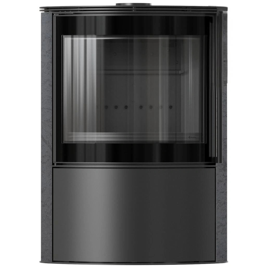 Soba Bjorn 7kW ceramica Grafite Satin cu capac otel - samota neagra