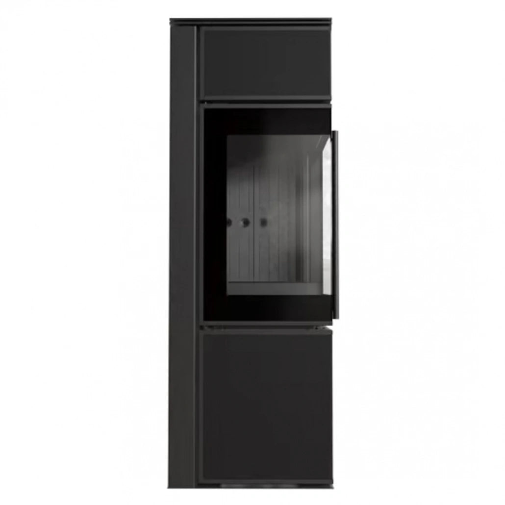 Soba Tora S 8-11kW Panou negru de sticla - Samota neagra