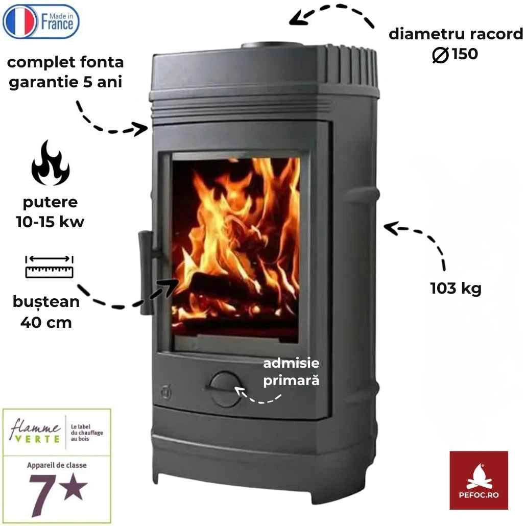Soba fonta Cassine 10-15kW