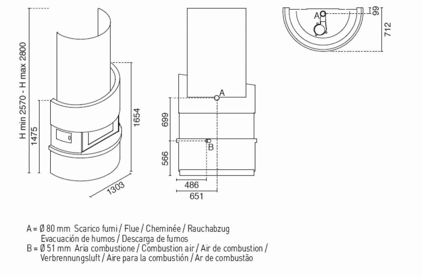 SEMINEU MODULAR PELETI 4.5-11.5 KW MICHELANGELO NEGRU