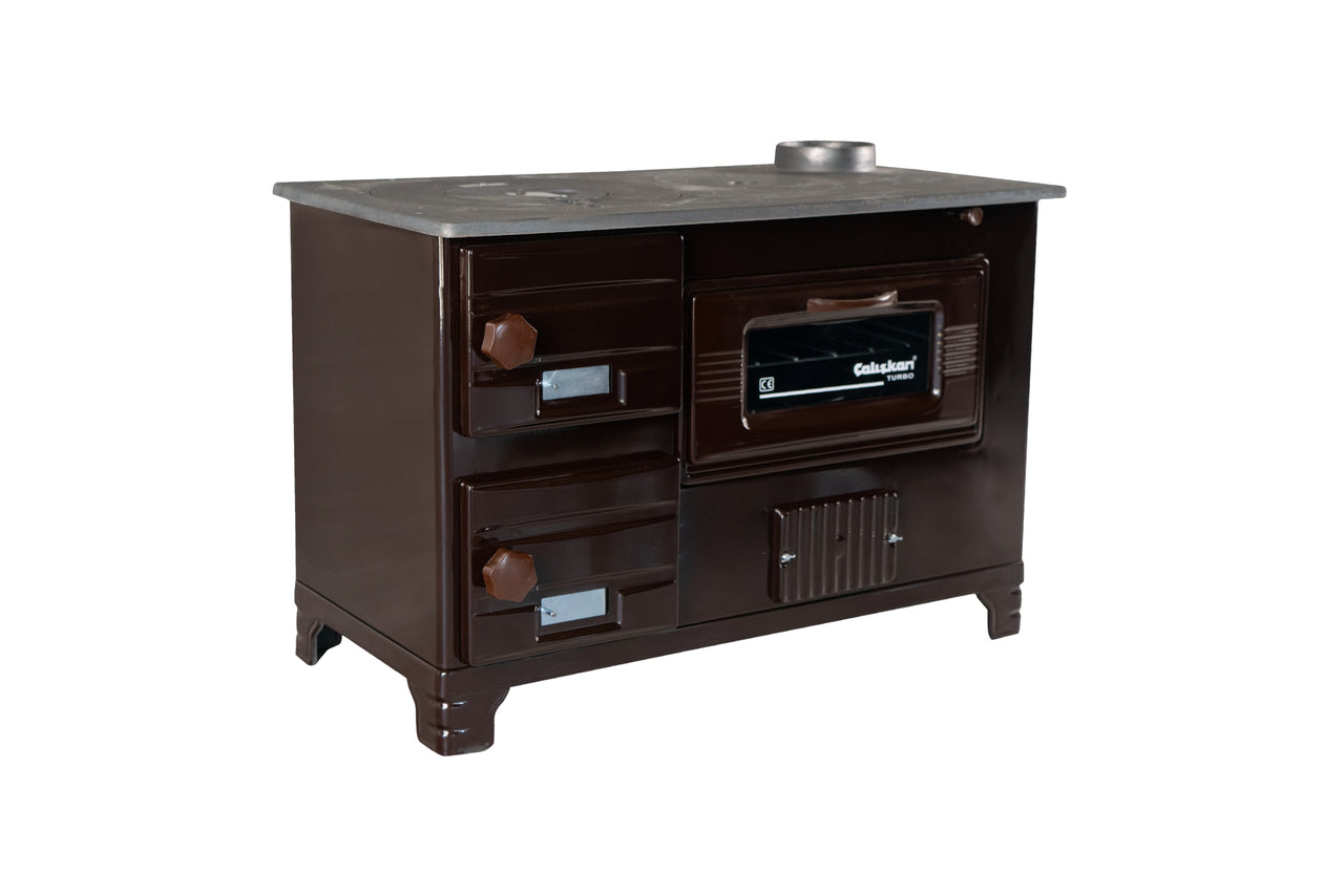 210 Brown Brick Cookstove - Putere 5.500 kW, Rezistent la Căldură, Eficiență Energetică