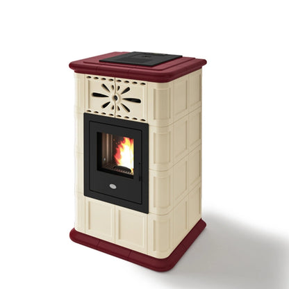 Soba pe peleti Maria 5-13.8 kw Rubin - cahle teracota