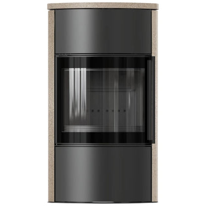 Soba Bjorn High 7kW ceramica Gold Satin cu capac ceramic - samota neagra