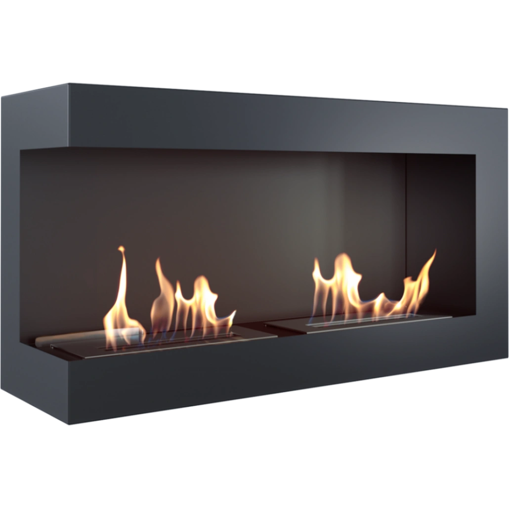 DELTA negru colt stanga - 90 x 48 x 28 cm