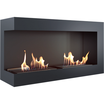 DELTA negru colt stanga - 90 x 48 x 28 cm