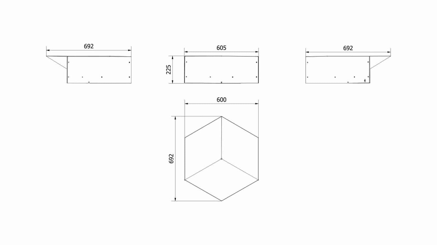 Vatra de foc exterior GAMMA - 69x60 cm
