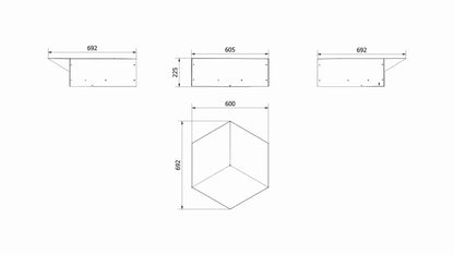 Vatra de foc exterior GAMMA - 69x60 cm