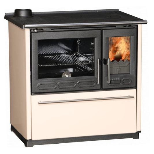 Soba de gatit P85 Crem cu plita si cuptor - 8kW - racord stanga