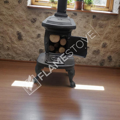 FS-059 - Soba din Fontă Nostalgică Franceză - Eficiență și Stil pentru Casa Ta
