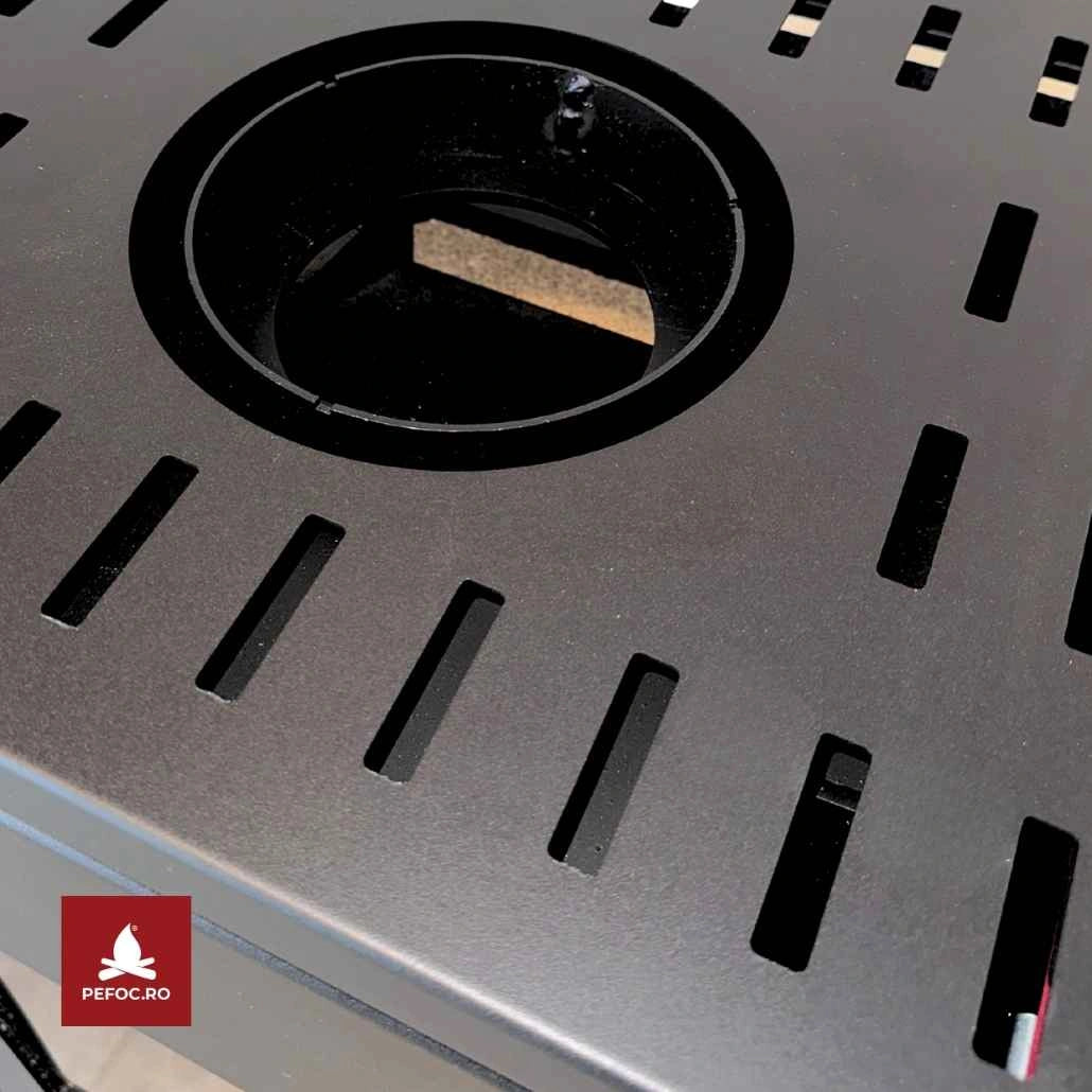 Soba pe lemne Luma 5-6kw - Negru