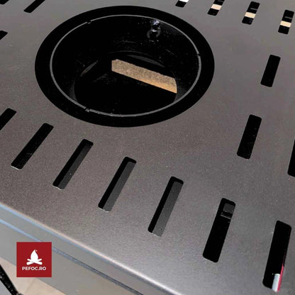 Soba pe lemne Luma 5-6kw - Negru