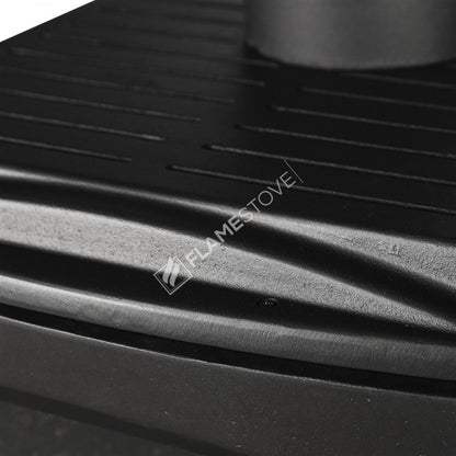 FS-204YK Lux: Soba cu Flacără de Aur, Arată Generozitatea și Eficiența Clasa A, 8 kW, 3 Geamuri Laterale, Sticlă Dublu Arsură