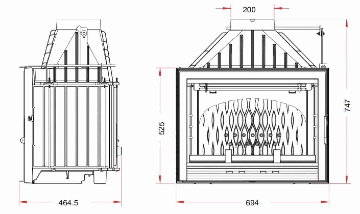 Focar fonta 700 Compact 12kW - clapeta