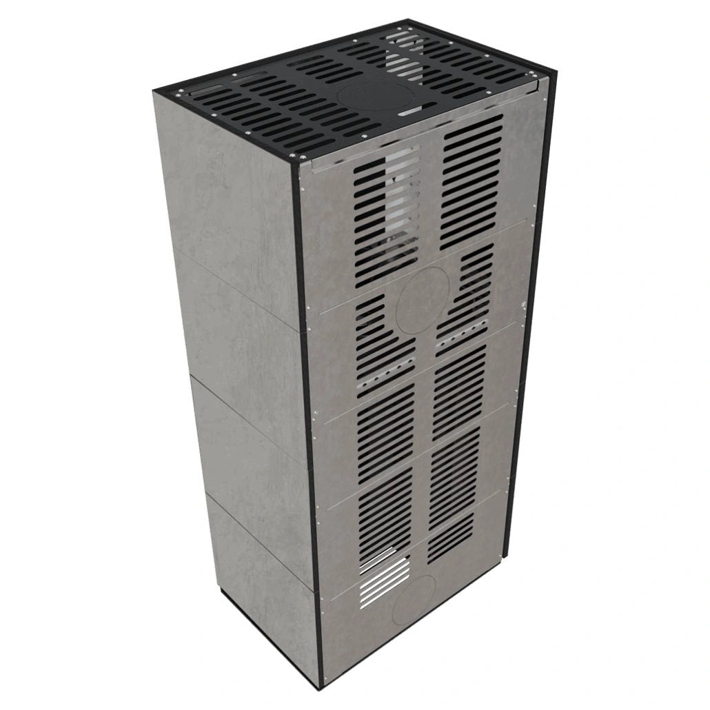Flotek BOX 8 kW CEMENTO GRIGIO Sticla Stanga - Samota Neagra