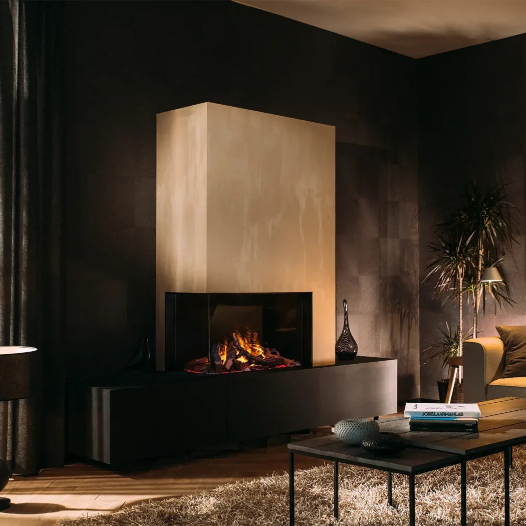 e-Matrix Mood 800-500 II - Șemineu Electric cu Aburi de Apă, Vizibil din Două Părți, Control Inteligent