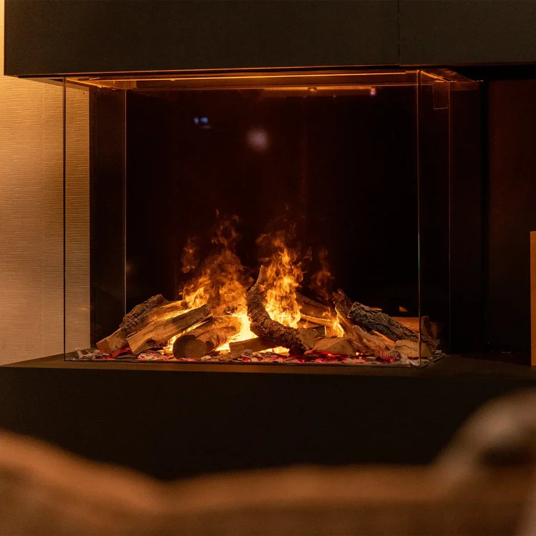 Șemineu Electric Faber e-MatriX Mood 800-650 III - Apă-Vapori, Triforma, Control Inteligent