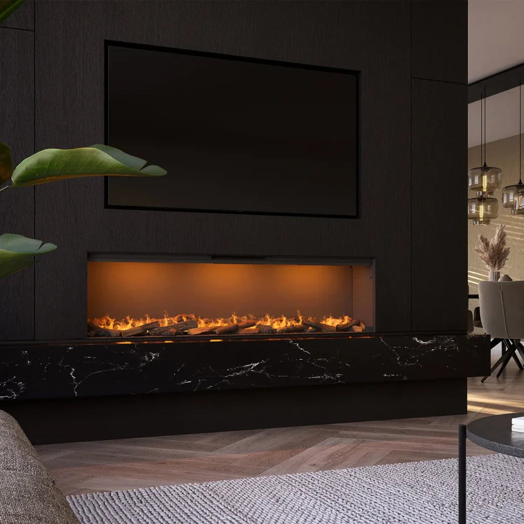 Șemineu Electric cu Vapori de Apă e-SliM Linear 1700-450 I - Flacără Realistă și Control Inteligent