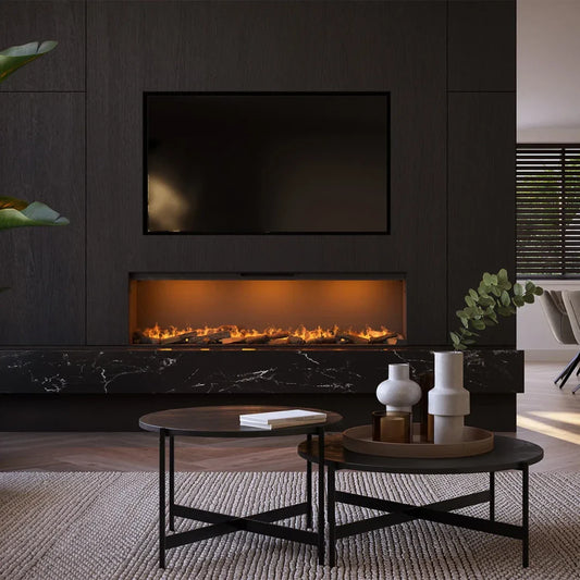 Șemineu Electric cu Vapori de Apă e-SliM Linear 1700-450 I - Flacără Realistă și Control Inteligent