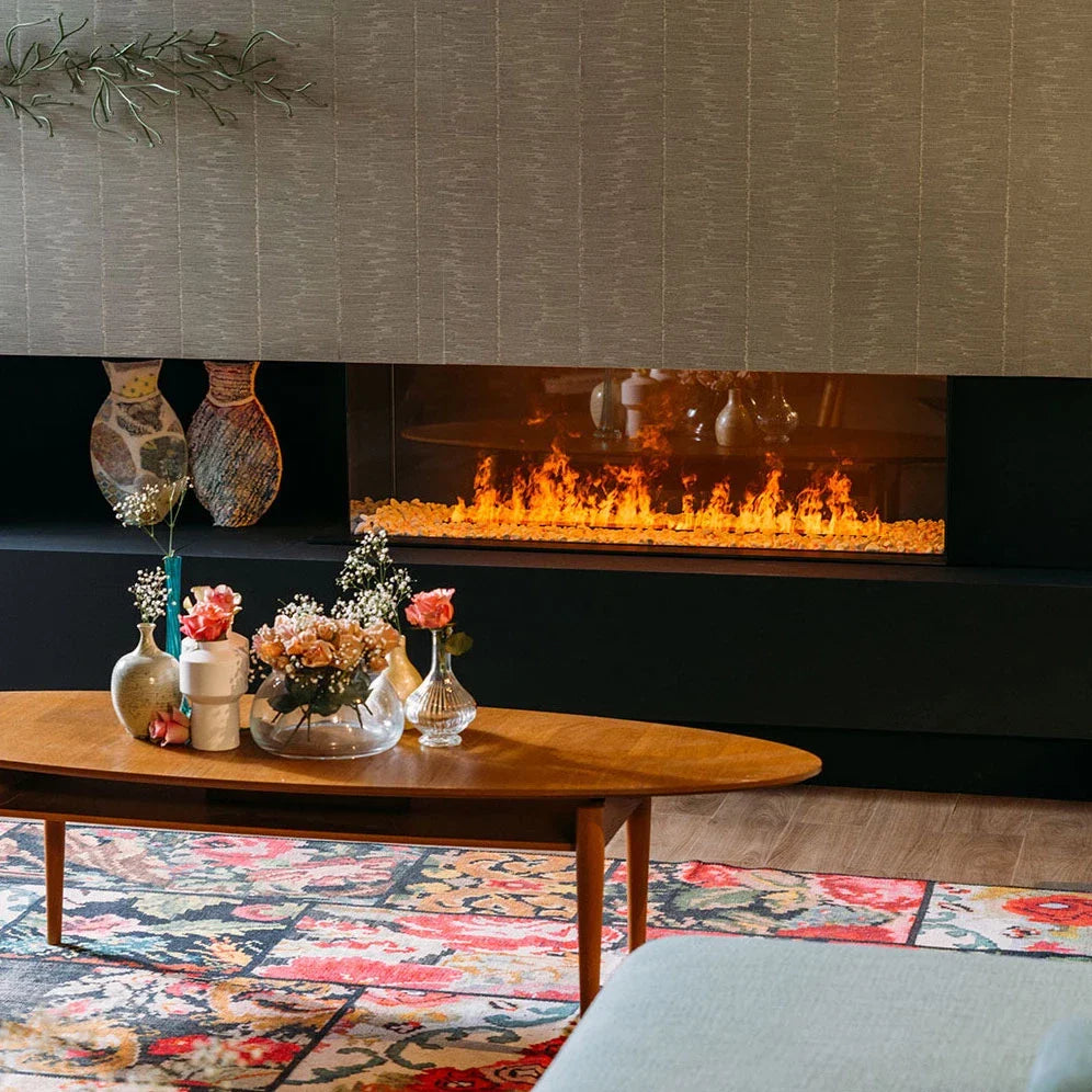 Șemineu Electric cu Vapori de Apă Faber e-Matrix Linear 1300-400 II - Design Frameless Captivant