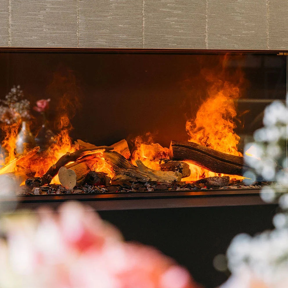 Șemineu Electric cu Vapori de Apă Faber e-Matrix Linear 1300-400 II - Design Frameless Captivant