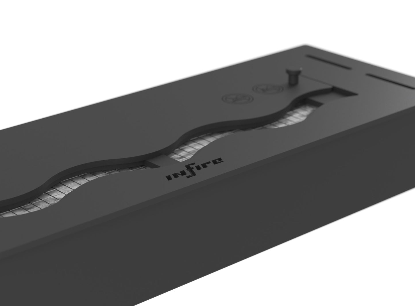 Șemineu cu bioetanol Slimfire Black Burner 600 Rezervor 1,2 l