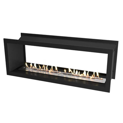 Șemineu Dublu Față Icon Slimline FBDS1650, Negru - Design Elegant, Funcționalitate Avansată