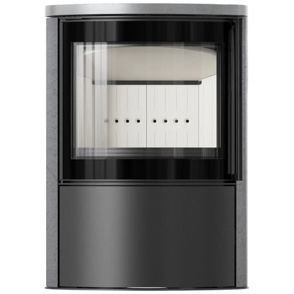 Soba Bjorn 7kW ceramica Gray Satin cu capac ceramic