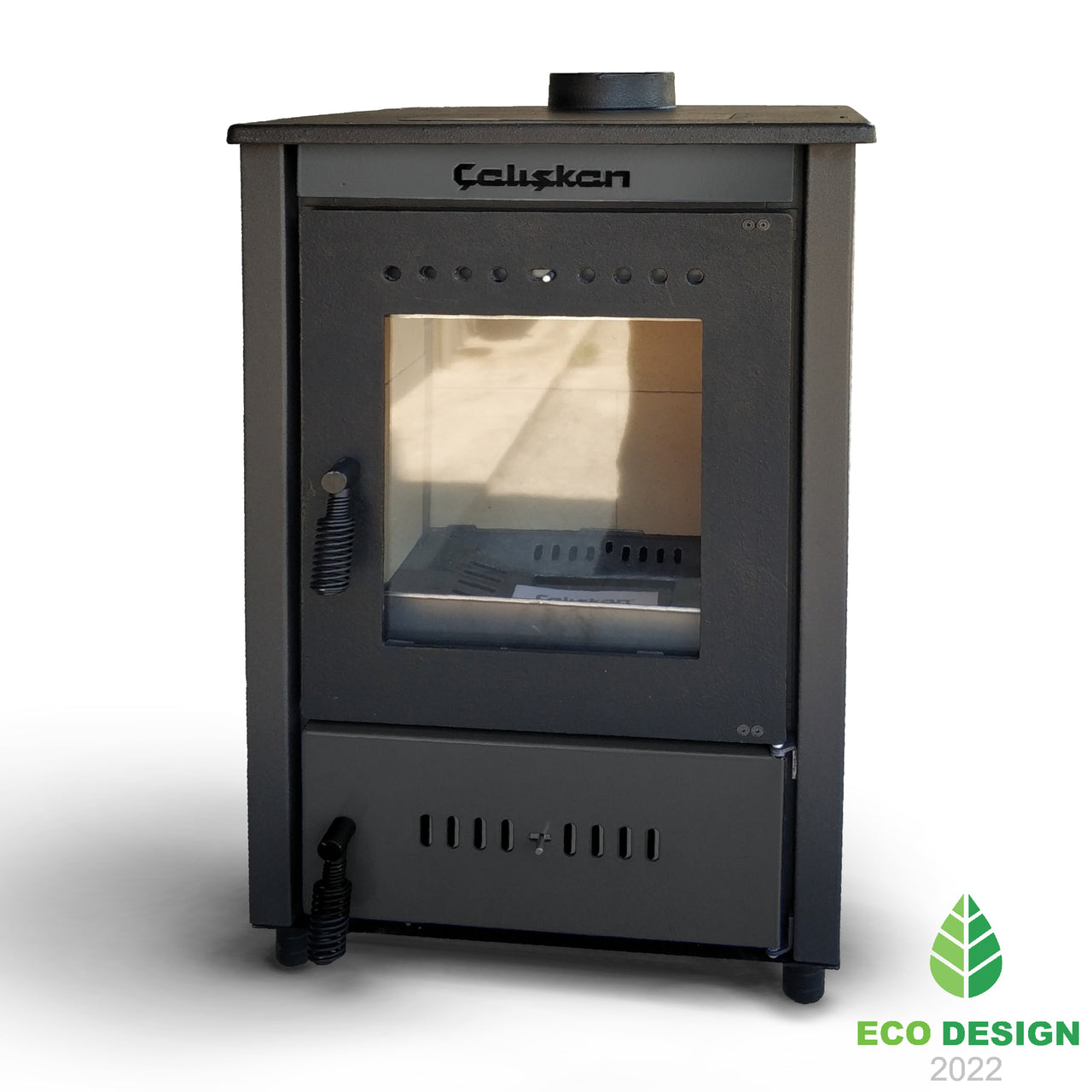 Soba de Semineu 301 - Putere 12.040 kW, Design Elegant din Fonta si Sticla Termorezistenta