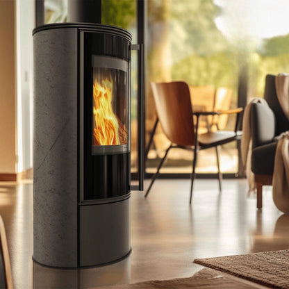 Soba Erik 5.5kW Grafite Satin - samota neagra