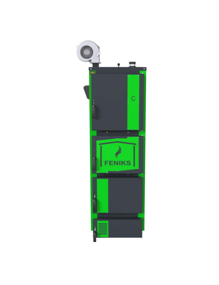 Cazan pe Combustibil Solid Feniks C Plus 125 kW cu Ventilator - Soluția Ideală pentru Încălzirea Spațiilor Mari